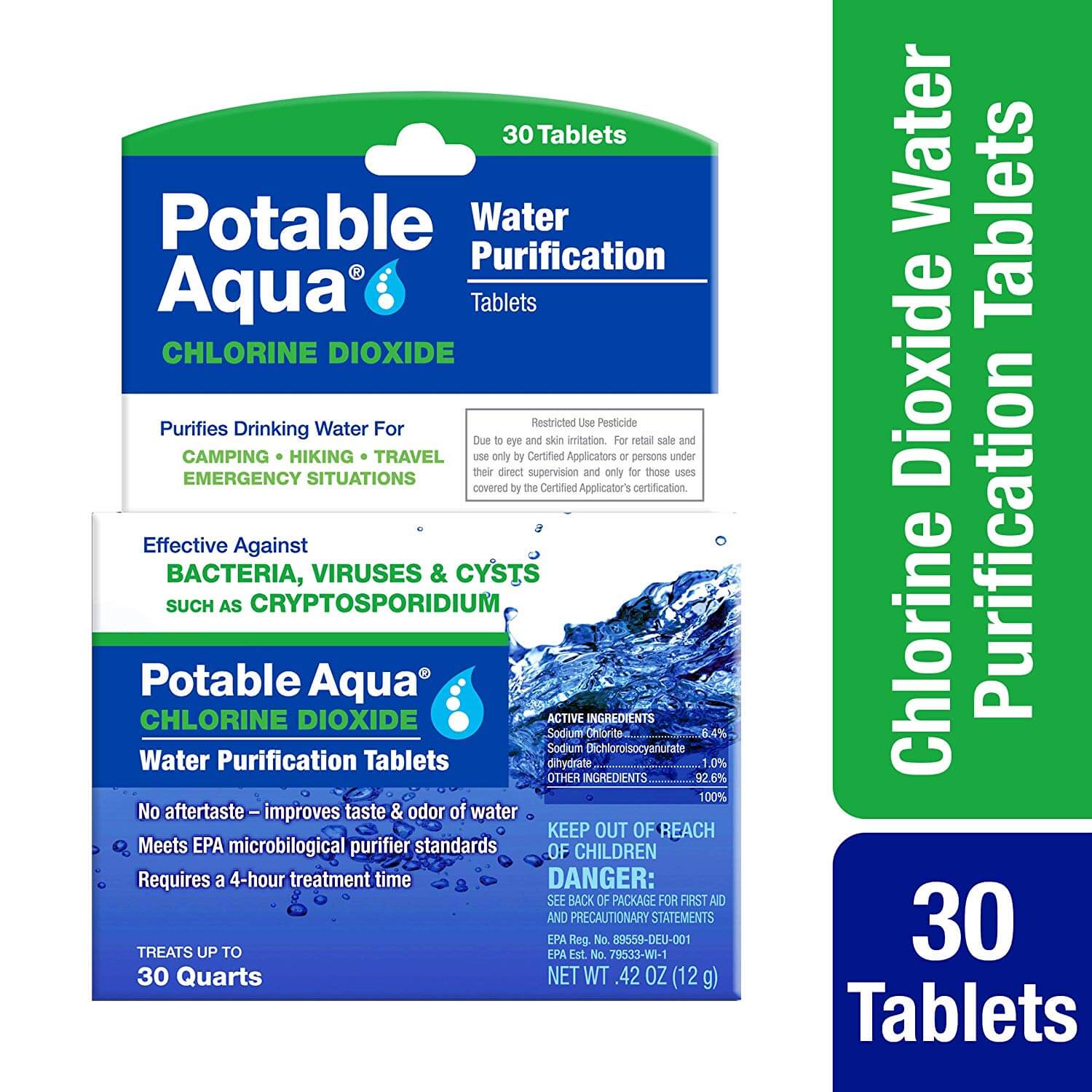 Potable Aqua Chlorine Water Purification Tablets Review